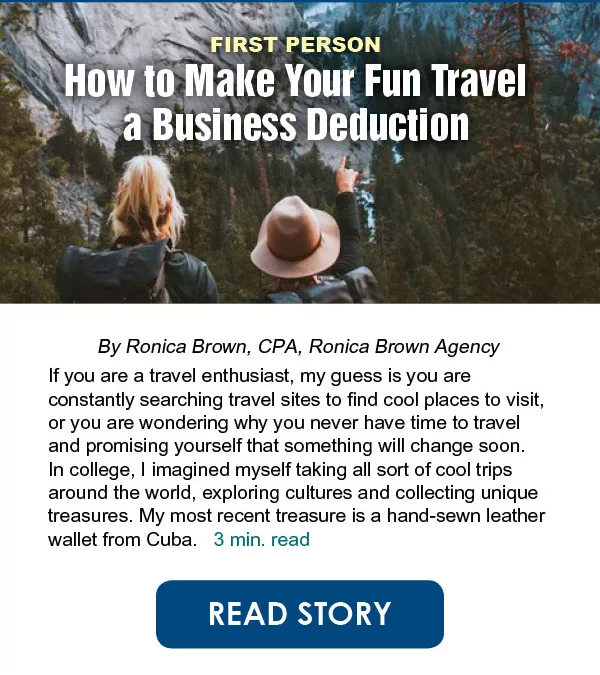 How to Make Your Fun Travel a Business Deduction