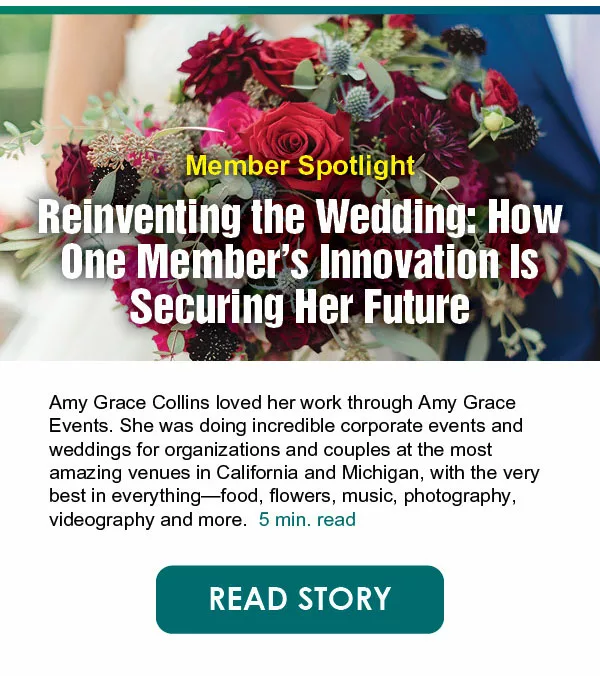 Reinventing the Wedding: How One Member’s Innovation Is Securing Her Future