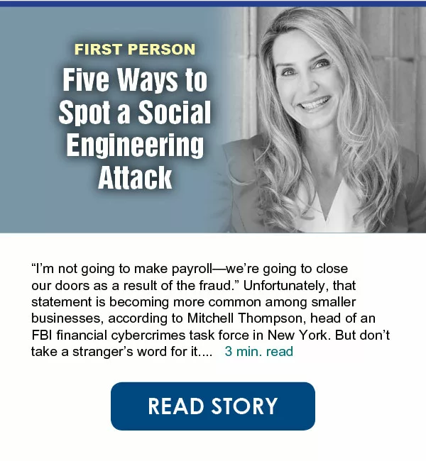 Five Ways to Spot a Social Engineering Attack