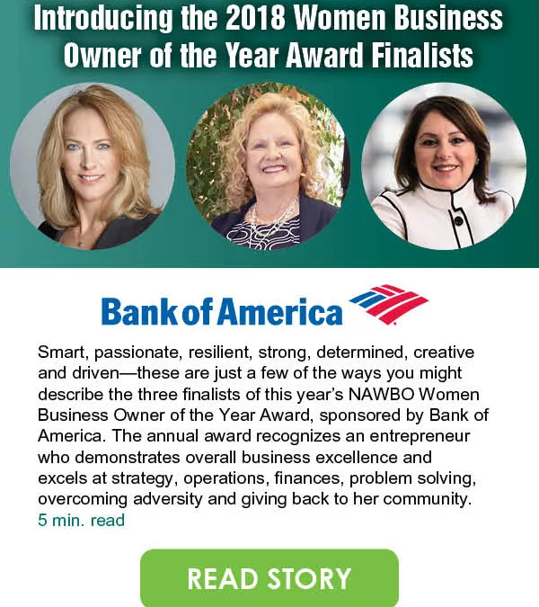 Introducing the 2018 Women Business Owner of the Year Award Finalists