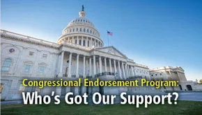 Congressional Endorsement Program: Who’s Got Our Support?