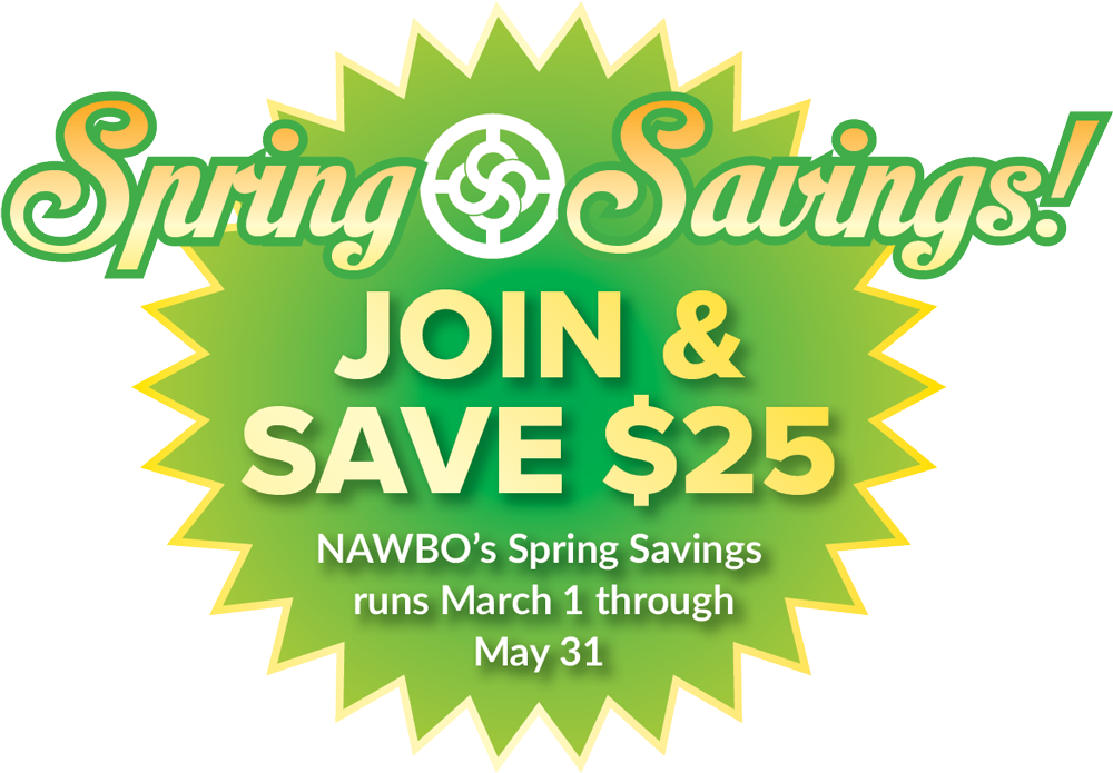 NAWBO Spring Savings-Save$25!